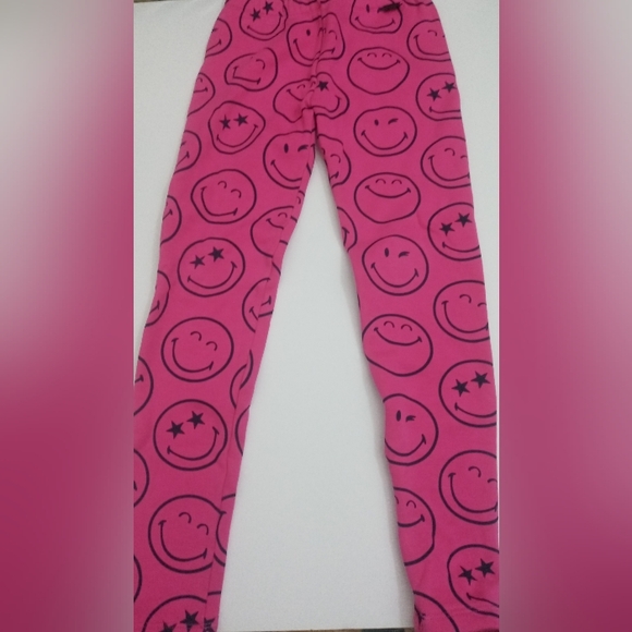 Gap Girls Smilly World Leggings Size L Pink Color - Picture 2 of 14